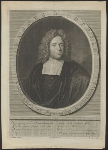Portrait of Johannes D'Outrein, minister and professor in Dordrecht