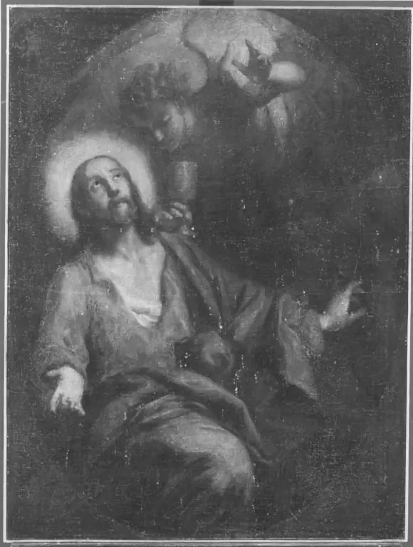 Christ with an angel on the Mount of Olives