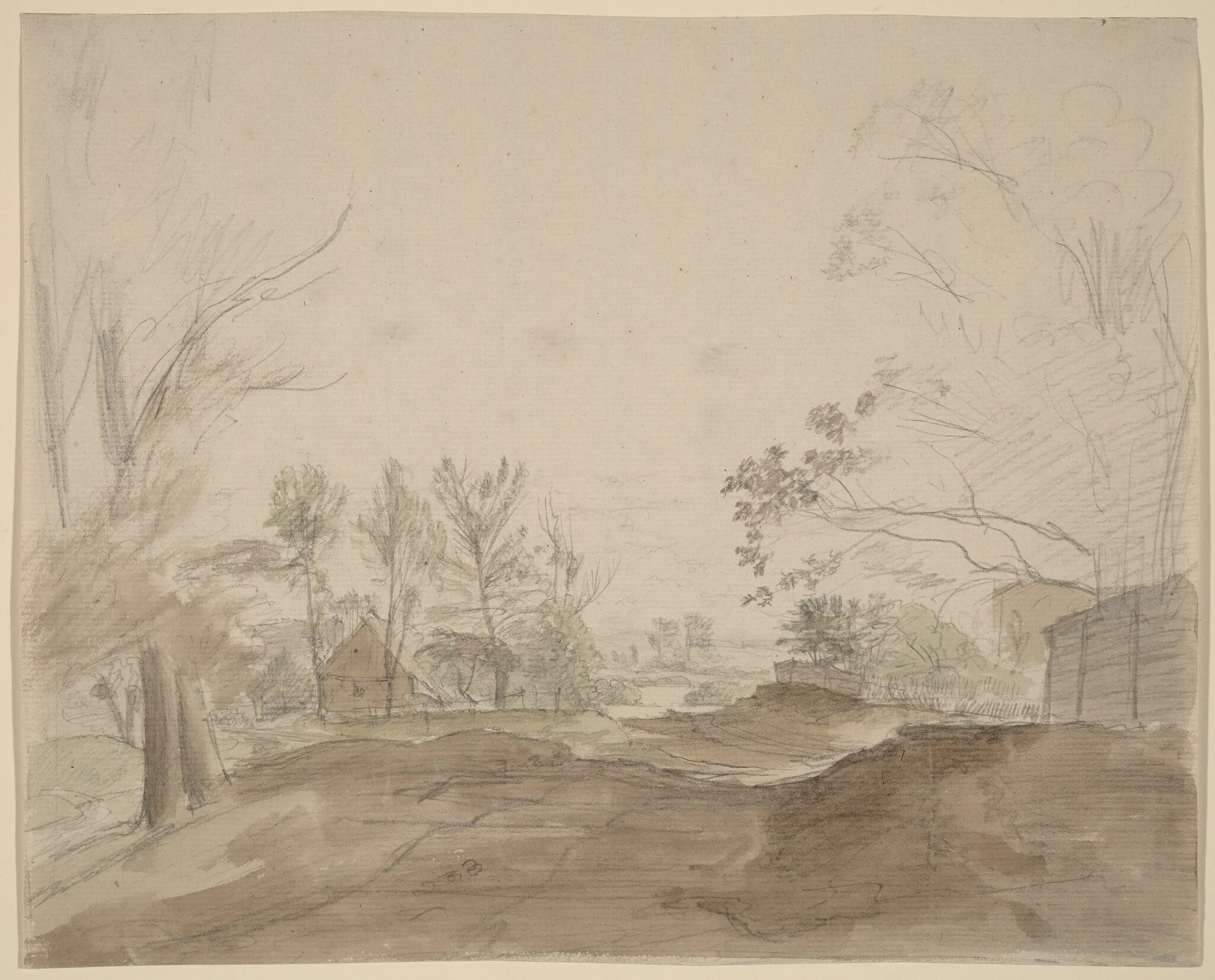 A Road through a Country Village