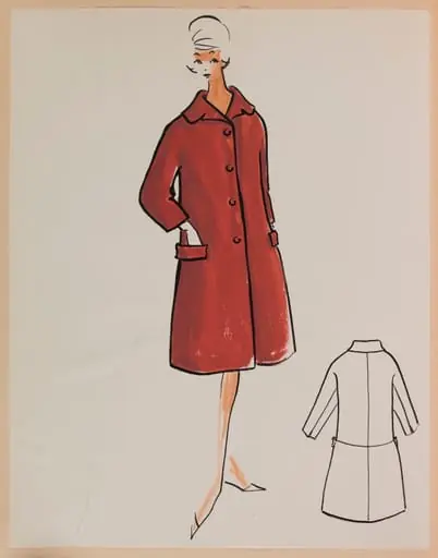 Manteau grenat