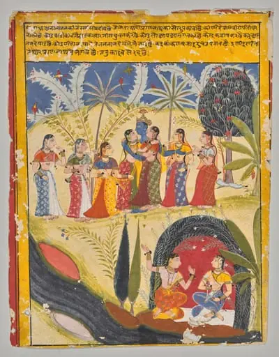 Krishna and Gopis