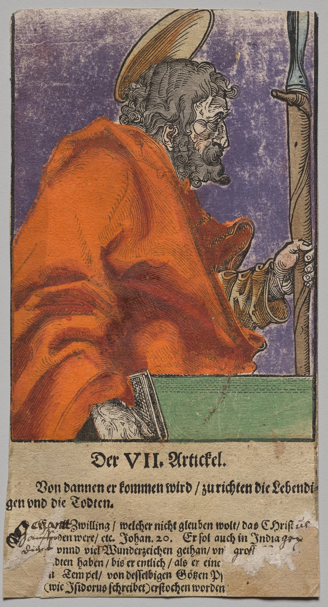 Thomas from Christ, the Apostles, and Saint Paul, by After Lucas Cranach the Elder, 1564