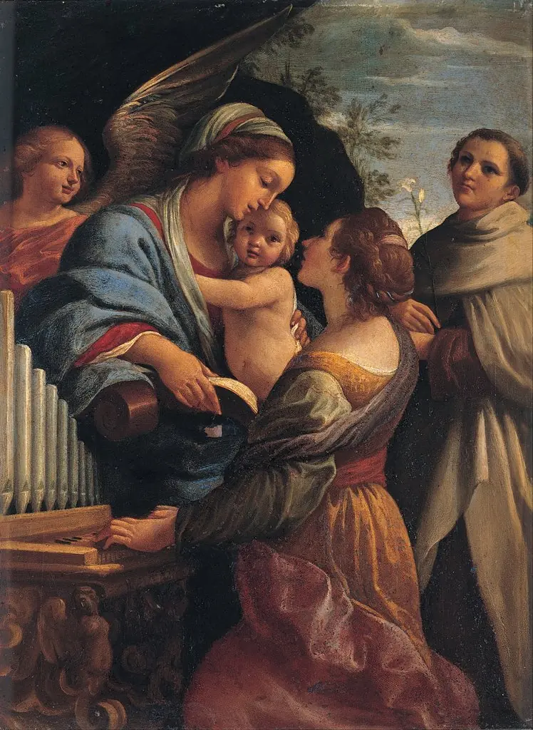 Madonna with the Child, Saint Cecily and Saint Albert
