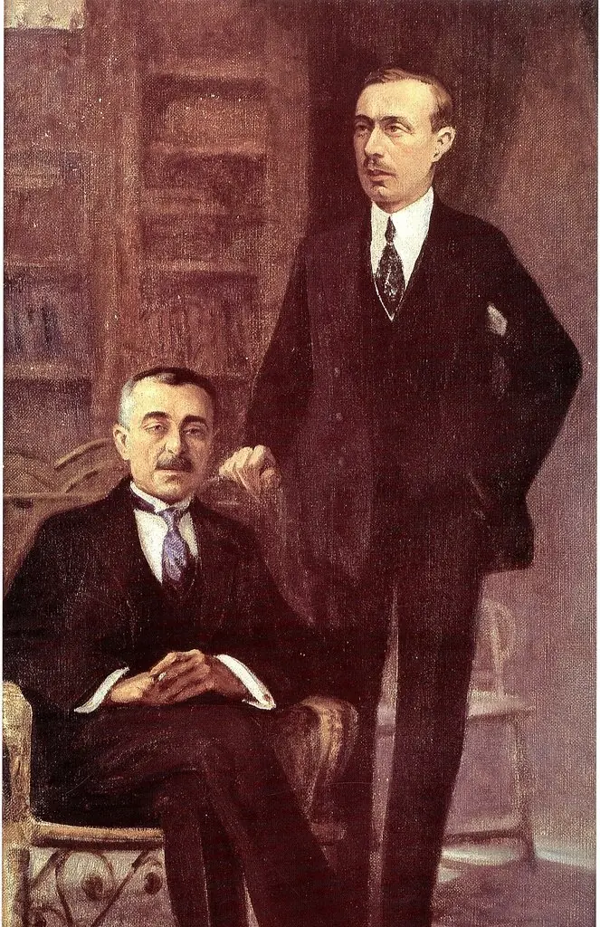 Portraits of Rachid and Ahmad Mukhtar Beyhum