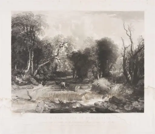 A RIVER SCENE IN DEVONSHIRE