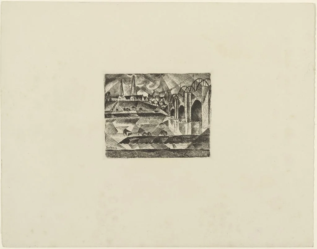 Untitled, by Paul Adolf Seehaus, ink, 1918