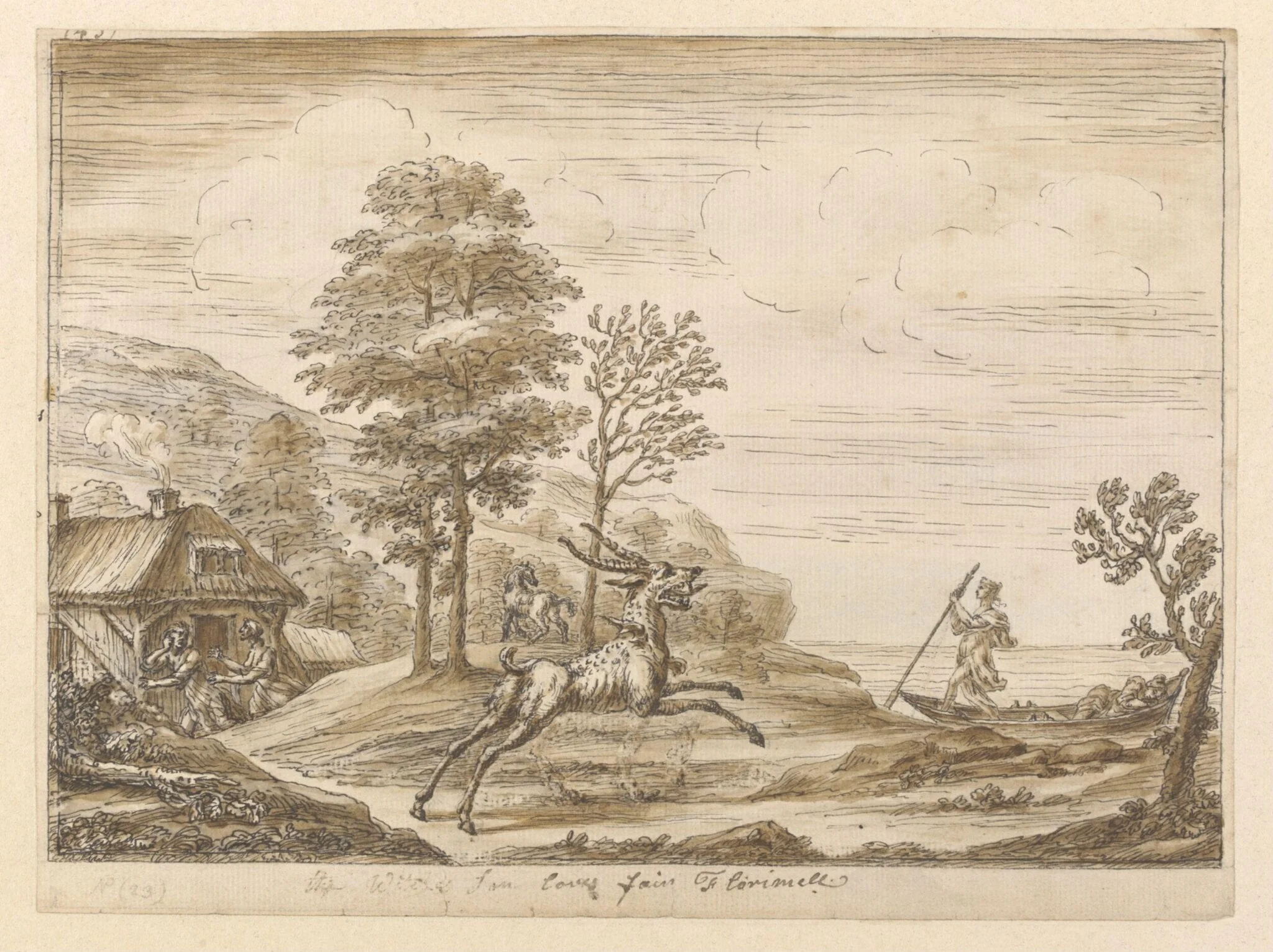 Florimell leaves the Witches Hut and Disappoint <i>(sic.)</i> the Monster
