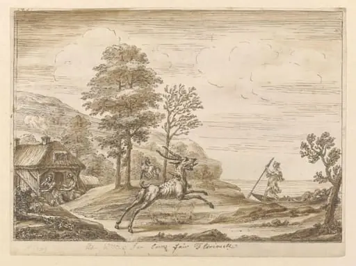 Florimell leaves the Witches Hut and Disappoint <i>(sic.)</i> the Monster
