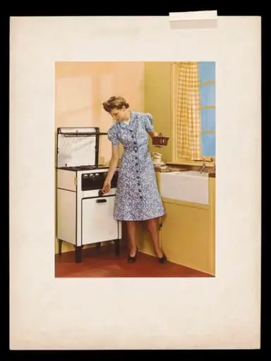 Advertising shot showing gas cooker