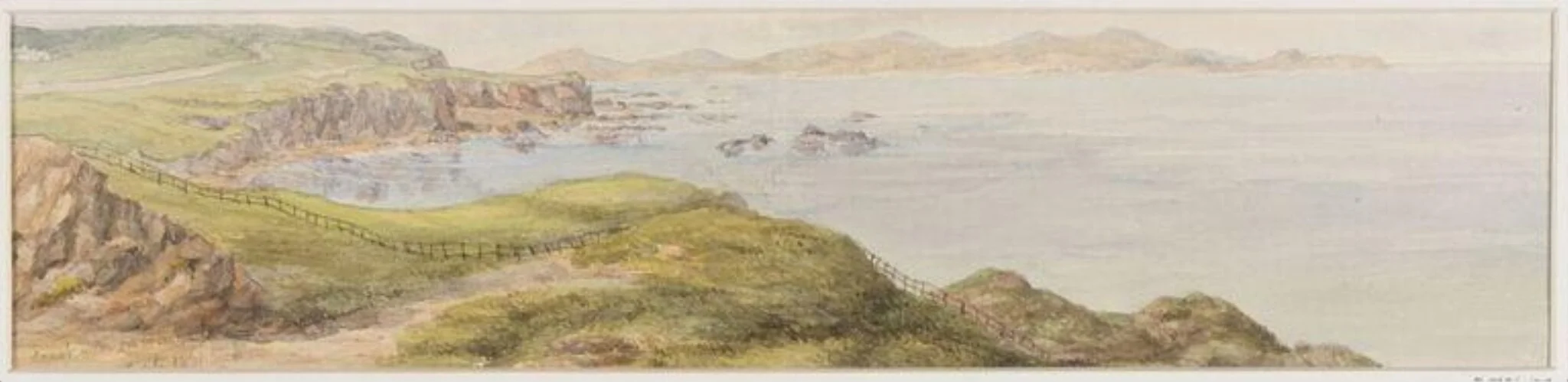 Coast near Portrush, by Thomas Brittain Vacher, watercolor, 1820