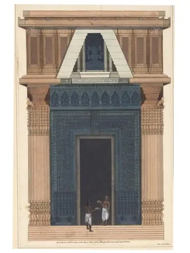 Elevation of the East Gateway of the Black Pagoda