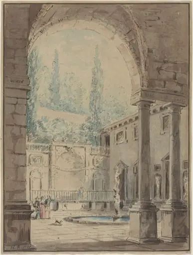 Courtyard of the Villa Pliniana