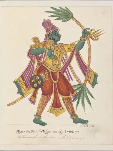 A green-skinned warrior