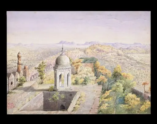 Landscape in Ambagarh, Bhandara (Central Provinces), India