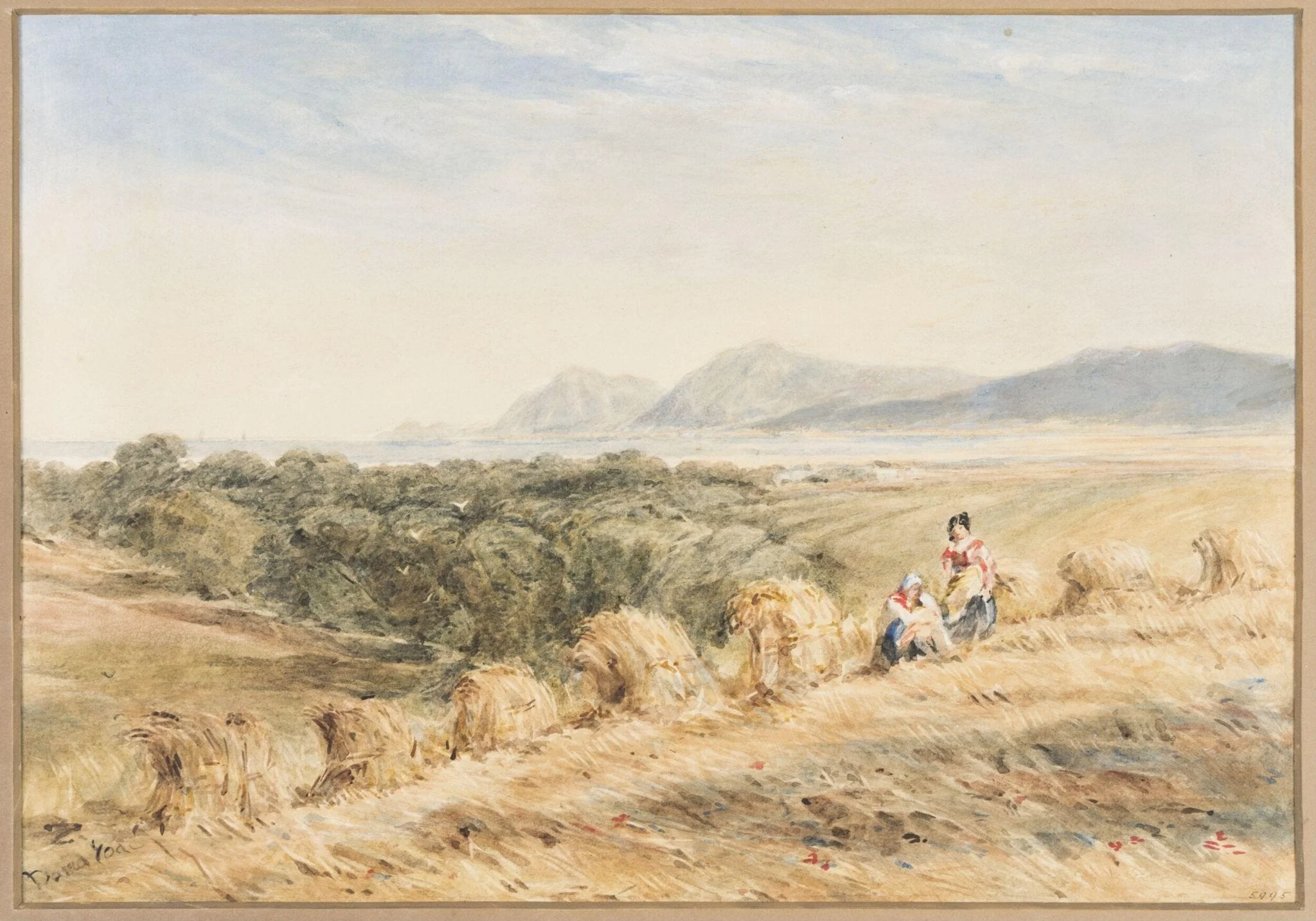 A Cornfield, by David Cox, watercolor, 1850