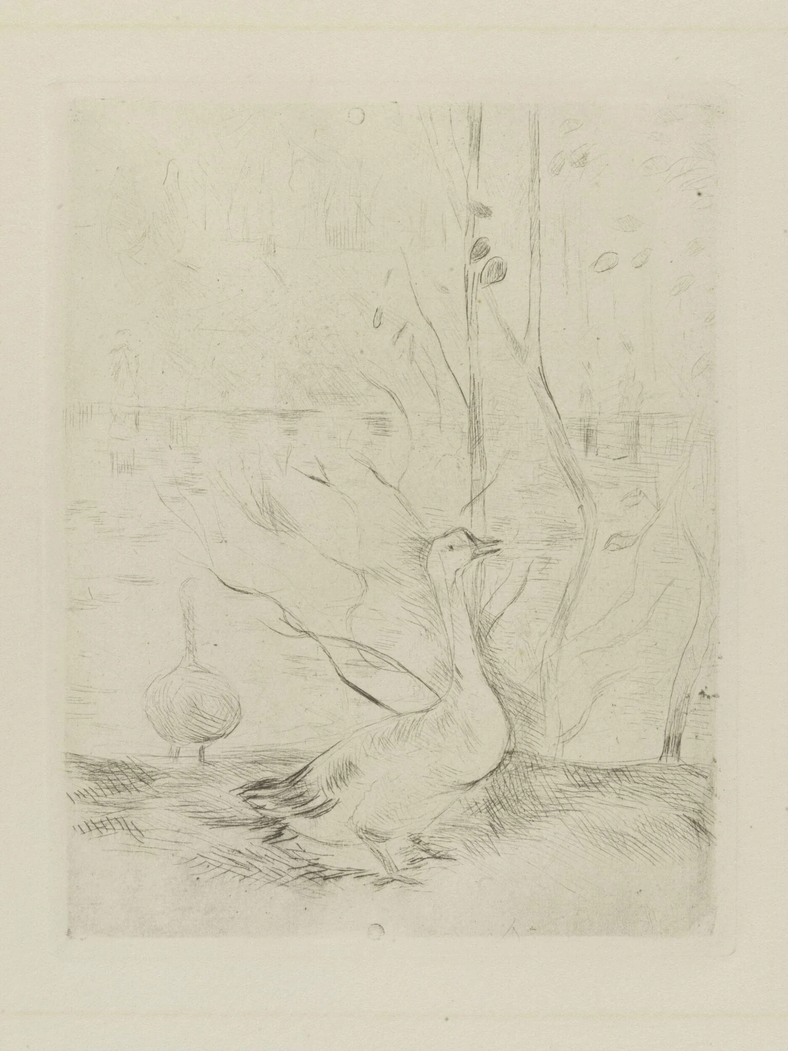 L'Oie, by Berthe Morisot, 1889