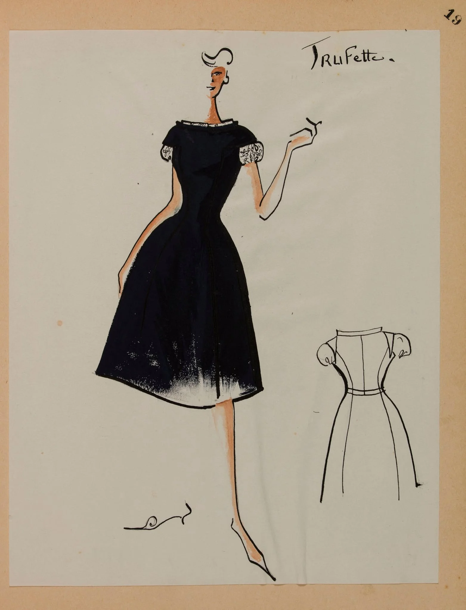 Trufette, by Marie-Louise Carven, 1958