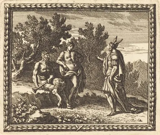 Midas with Apollo and Pan
