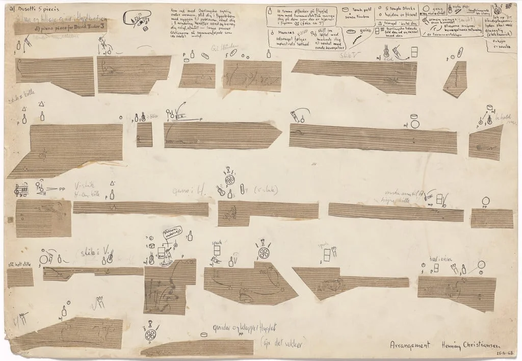 Untitled, by Henning Christiansen, graphite, 1959