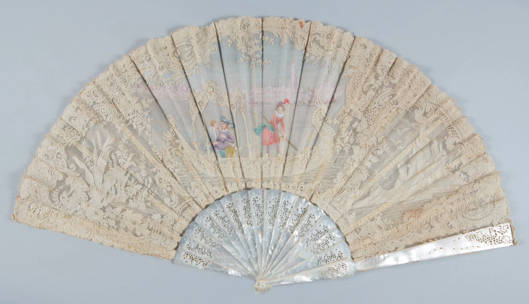 Eventail plié, by Unknown, unspecified, 1898