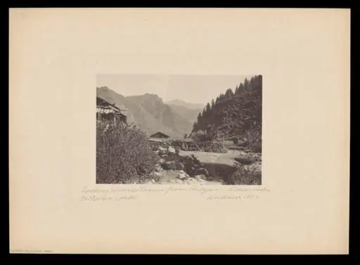 Looking towards Tauin from Pahalgam, Lidder Valley, Kashmir
