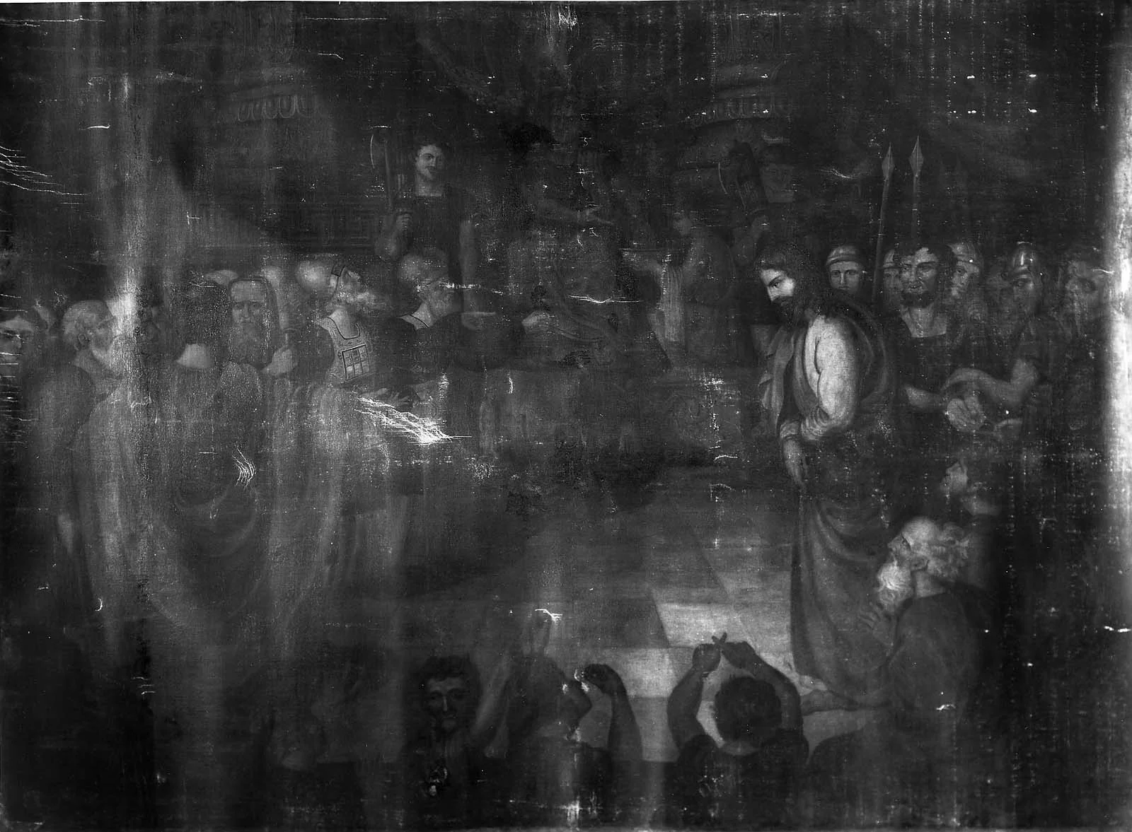 Christ Rejected, by Unknown, oil, 1820