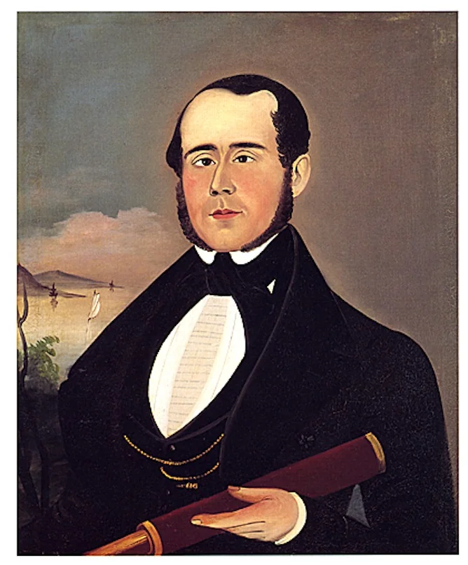 Portrait of Captain William B. Aiken, by Unknown, oil, 1800