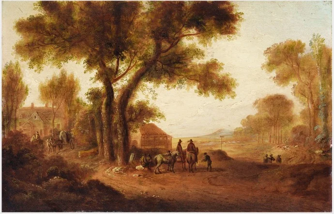 An Inn Scene in a Landscape
