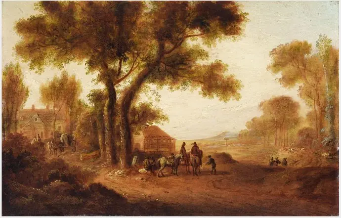 An Inn Scene in a Landscape