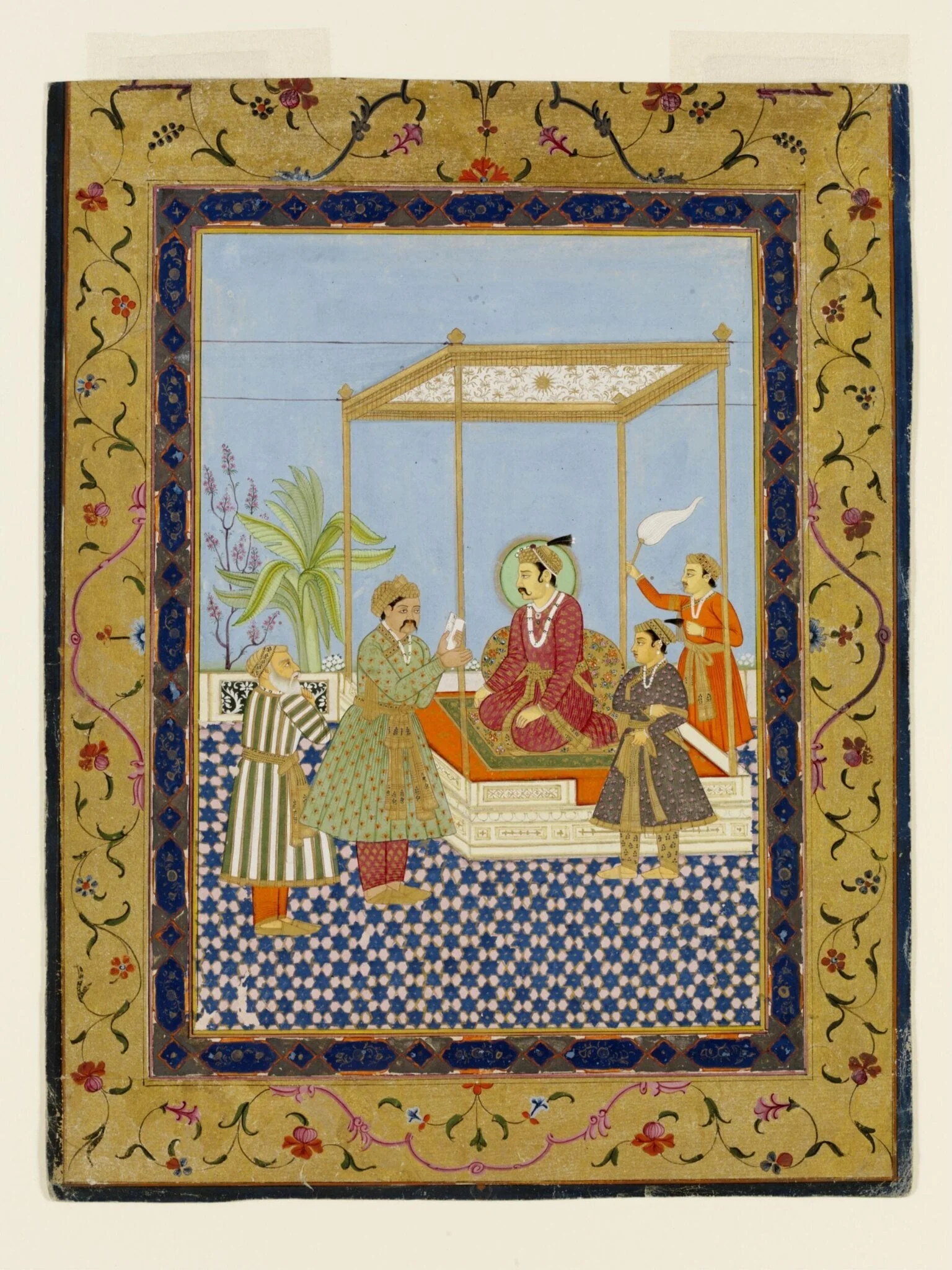 Akbar, by Unknown, paint, 1750