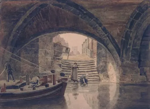 View under the High Bridge at Lincoln