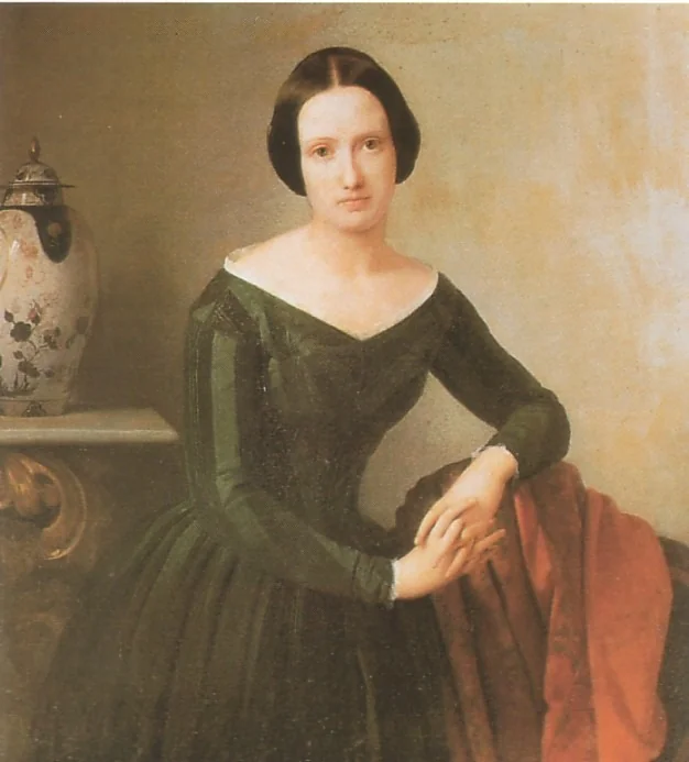 Portrait of Bice Presti Tasca, by Giacomo Trecourt, oil, 1845