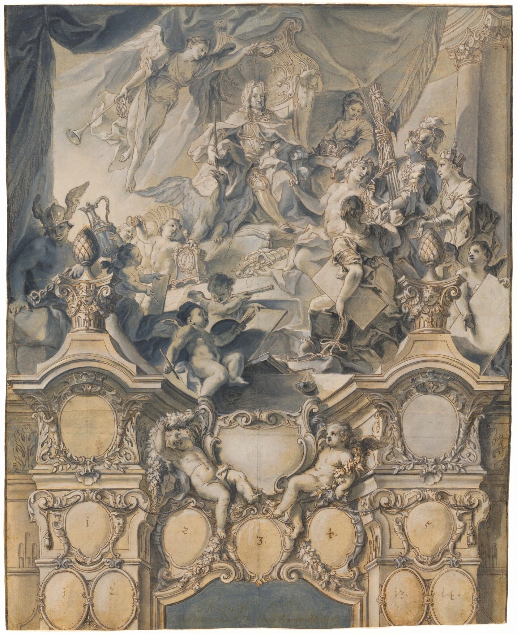 The Arts and Powers Pay Homage to Emperor Charles VI