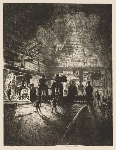 English War Work:  In the Jaws of Death, Rolling Bars for Shells