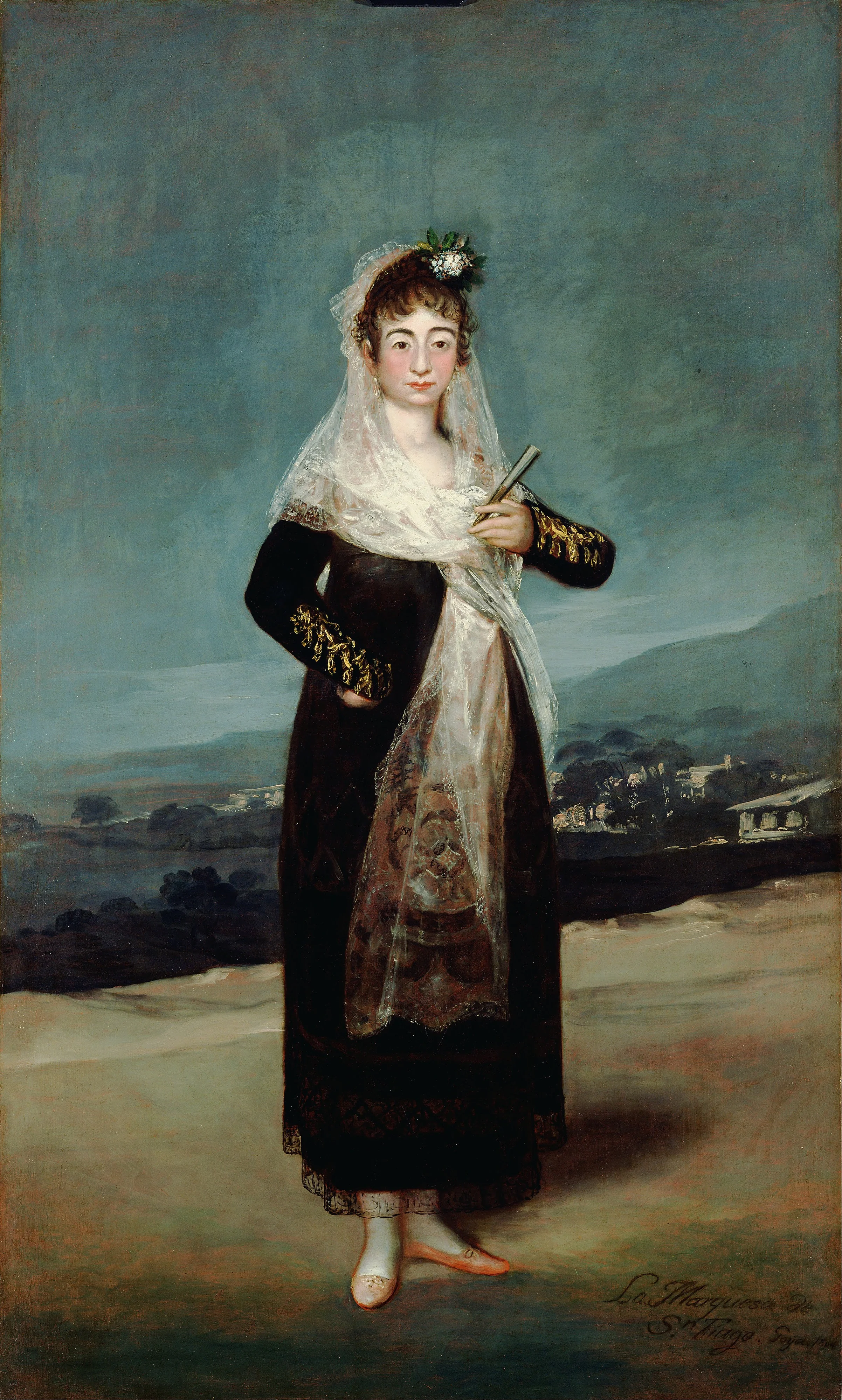 Portrait of the Marquesa de Santiago, by Francisco Goya, oil, 1804