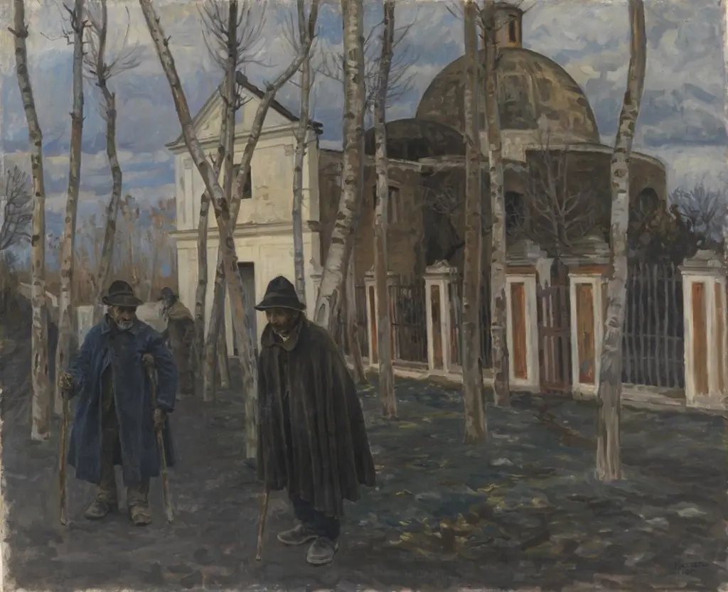 Beggars outside S. Giuliano, near Pompeii. 1904-05