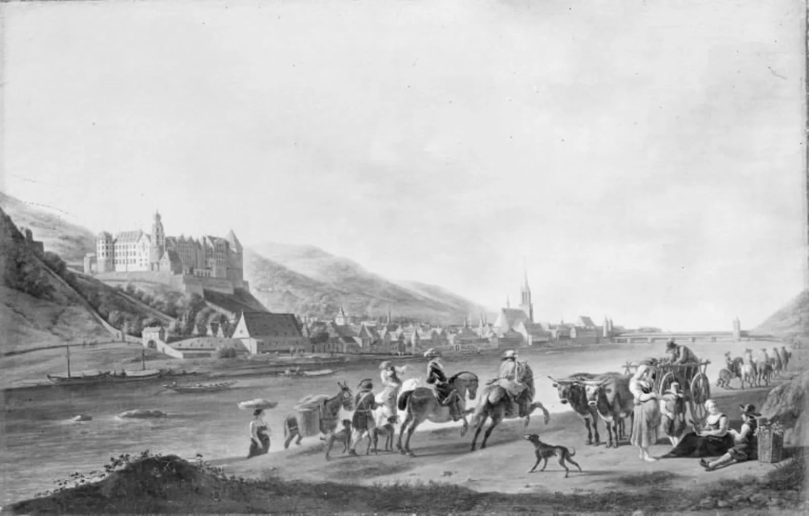 View of Heidelberg, by Unknown, 1650