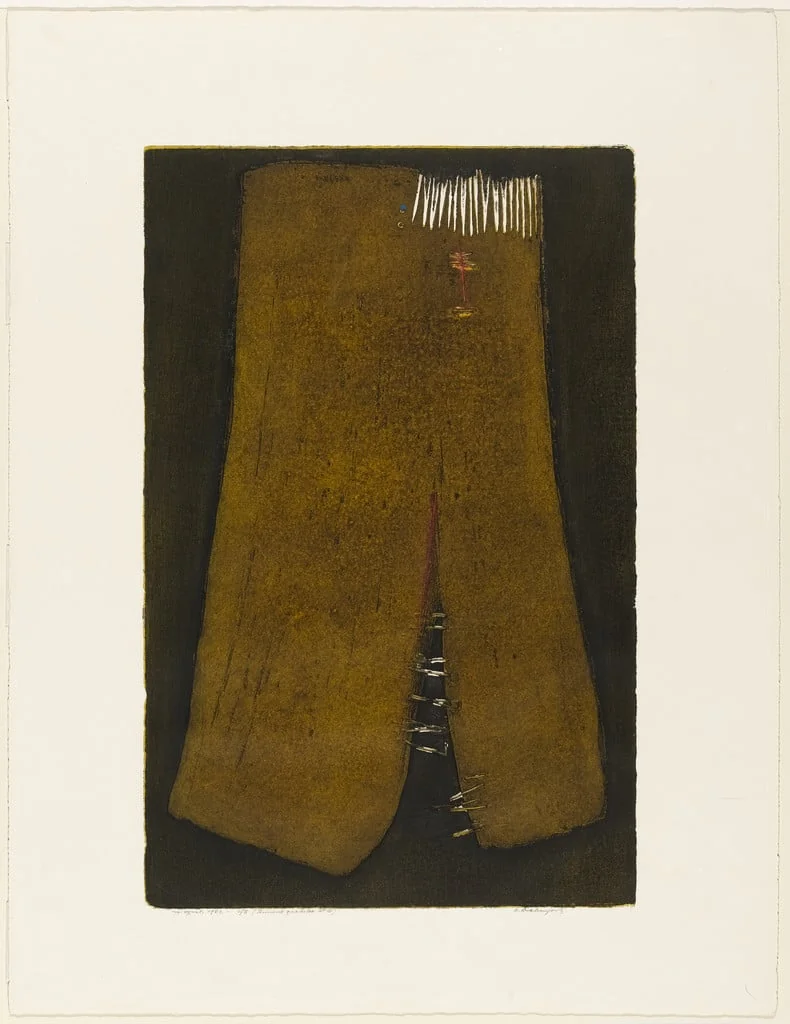 Untitled, by Riko Debenjak, ink, 1962