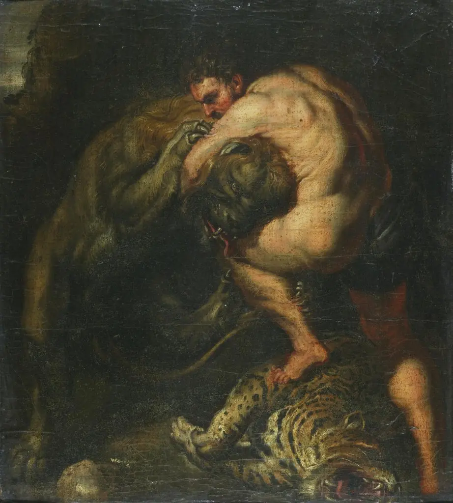 Hercules and the Nemean lion