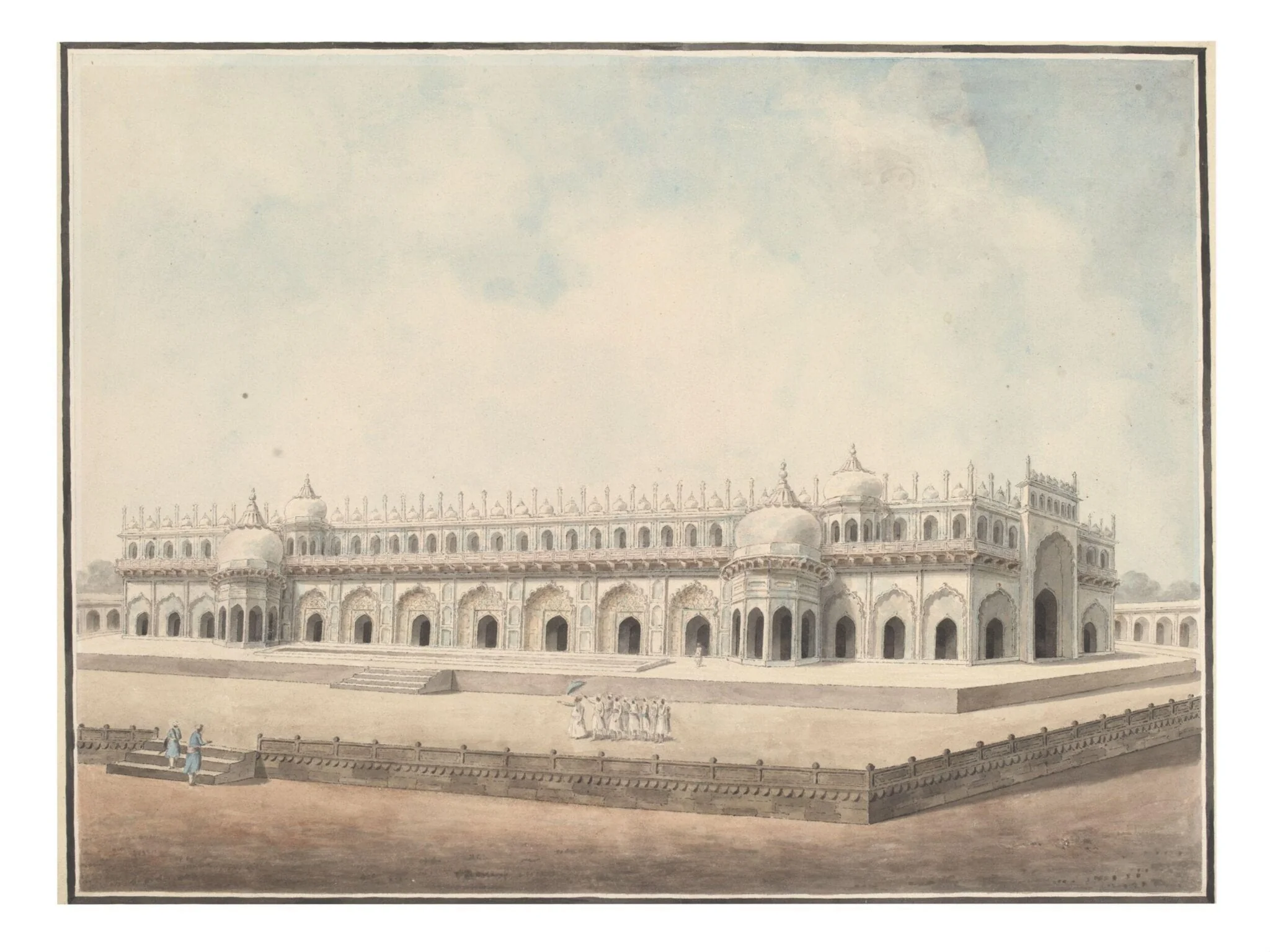 The Imambara, Lucknow, by Unknown, paint, 1795