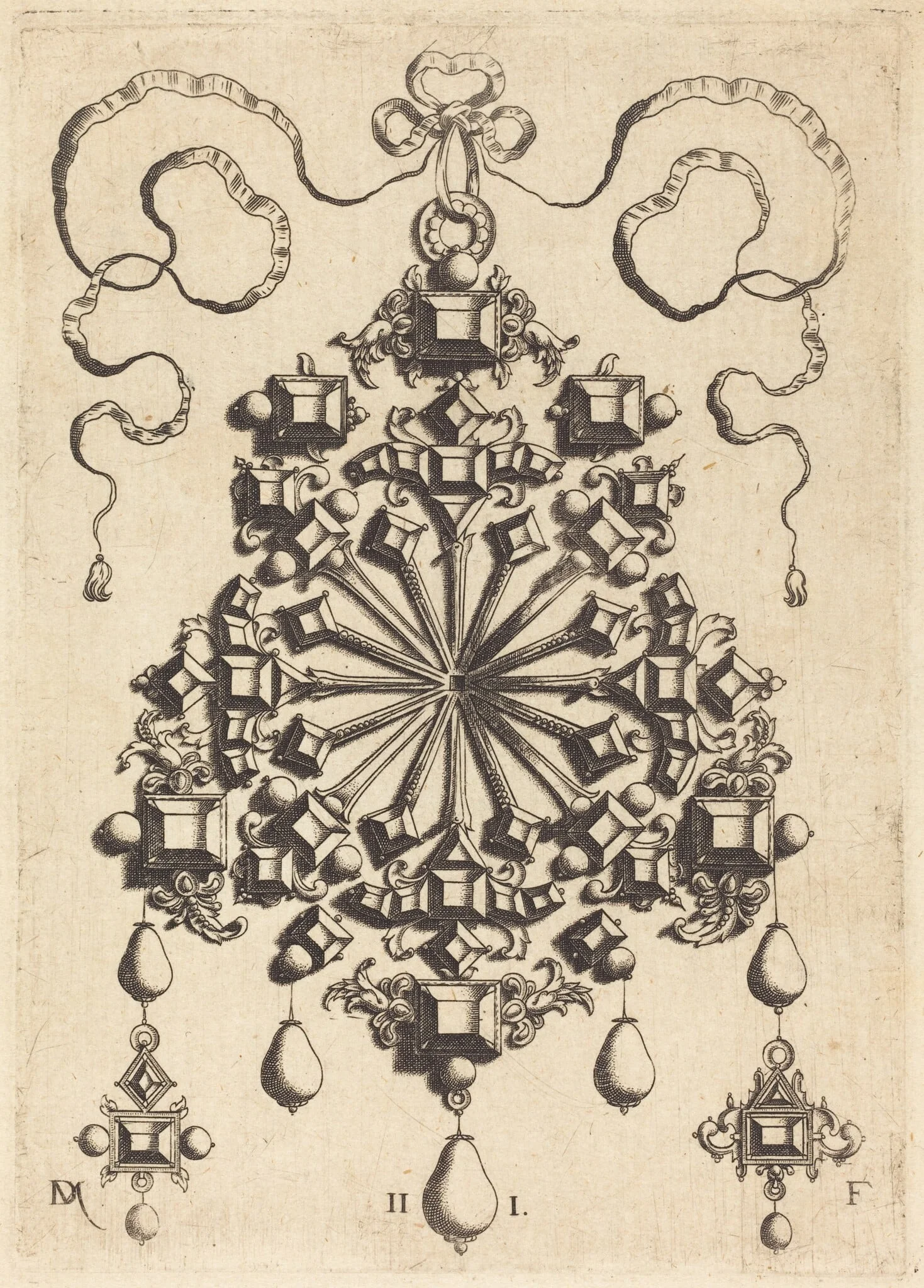 Large Pendant with Star at Centre