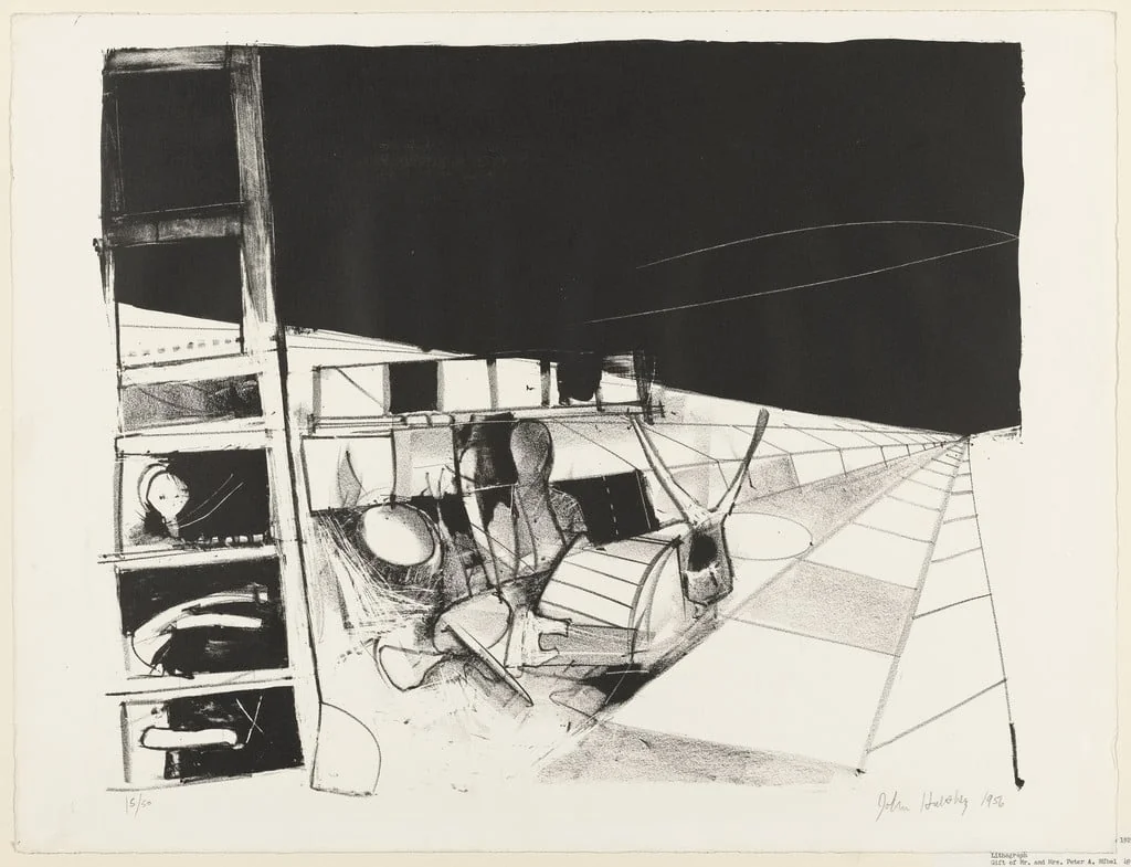 Untitled, by John Hultberg, ink, 1956