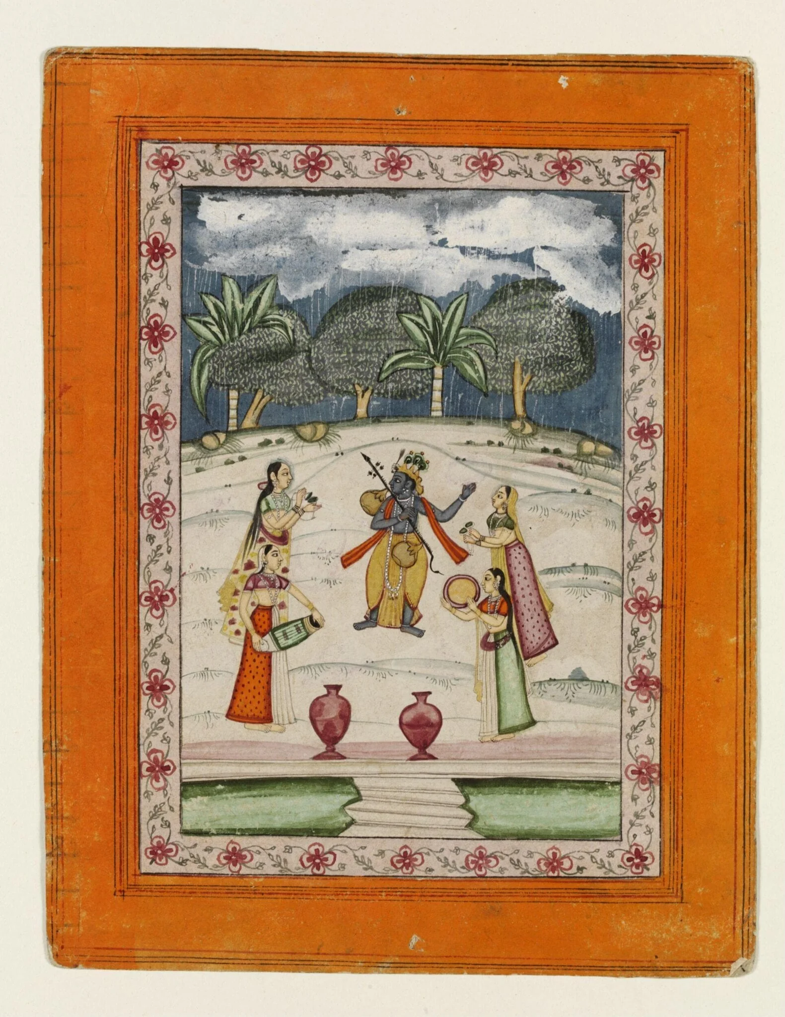 Meghmallar Raga, by Unknown, paint, 1850