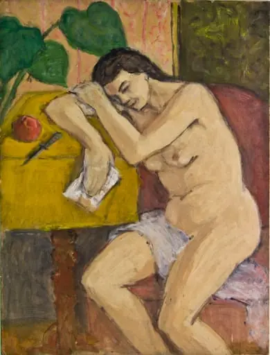 Nud cu scrisoare