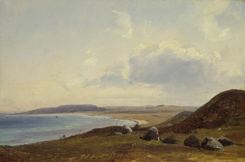 View towards Hesbjerg from the Hornbaek estate, by Vilhelm Petersen, unspecified, 1857