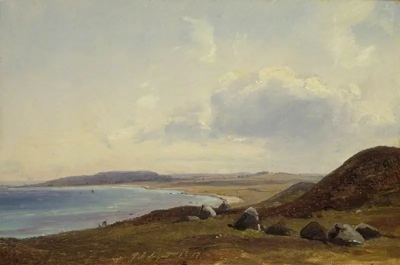 View towards Hesbjerg from the Hornbaek estate