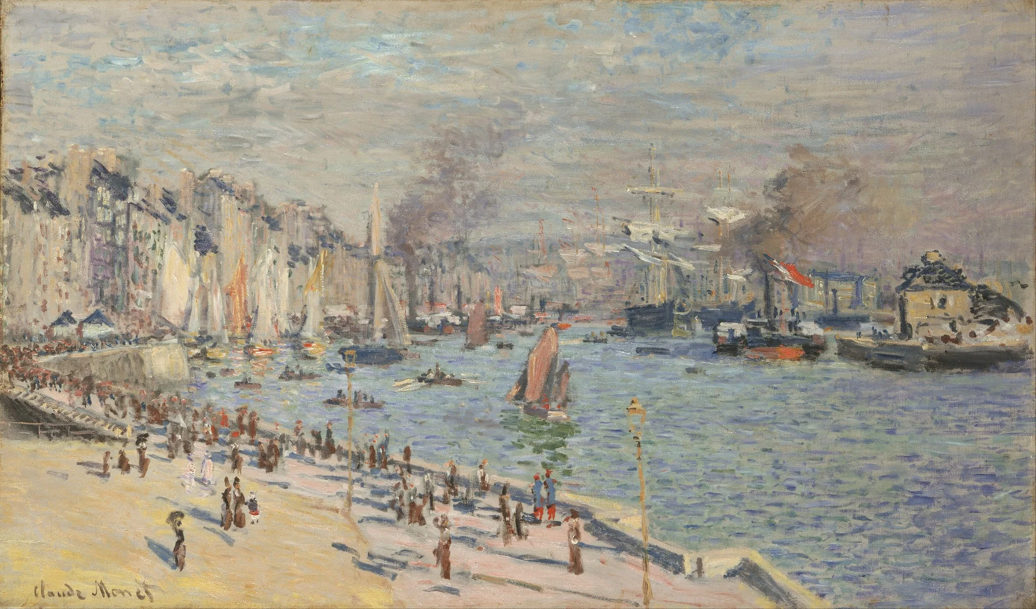 Port of Le Havre, by Claude Monet, oil, 1874