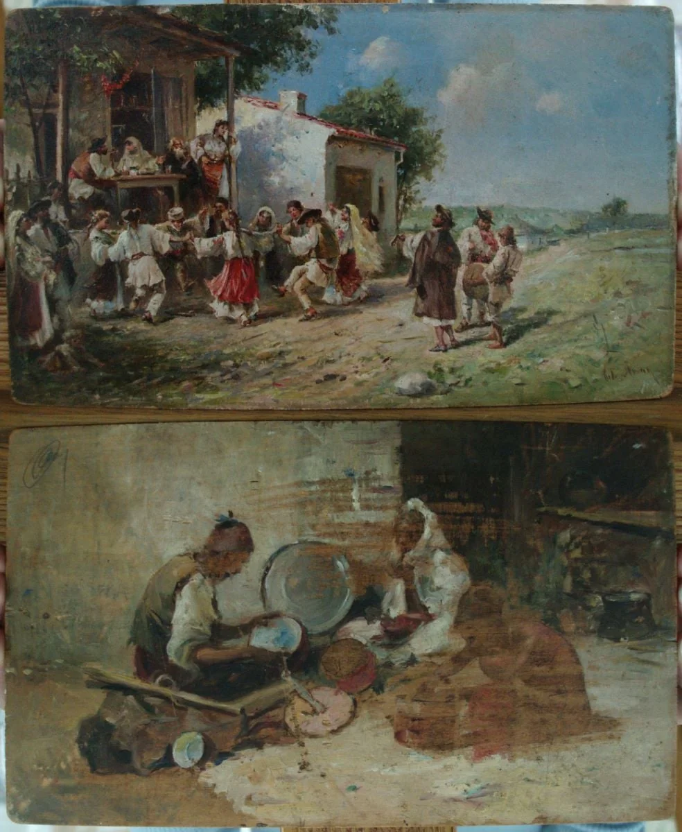Joc la țară, by Theodor Aman, unspecified