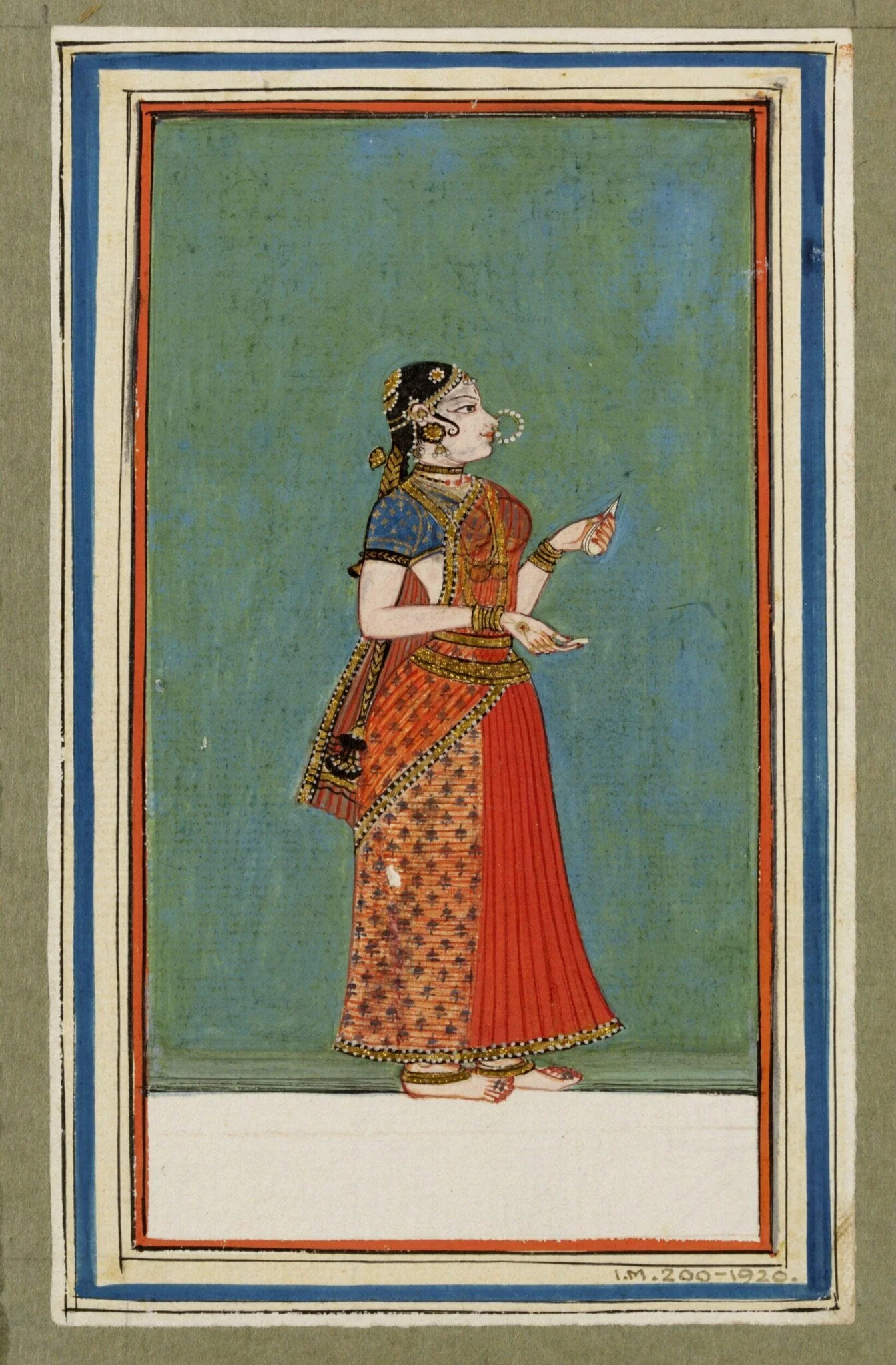 A woman, by Unknown, paint, 1780