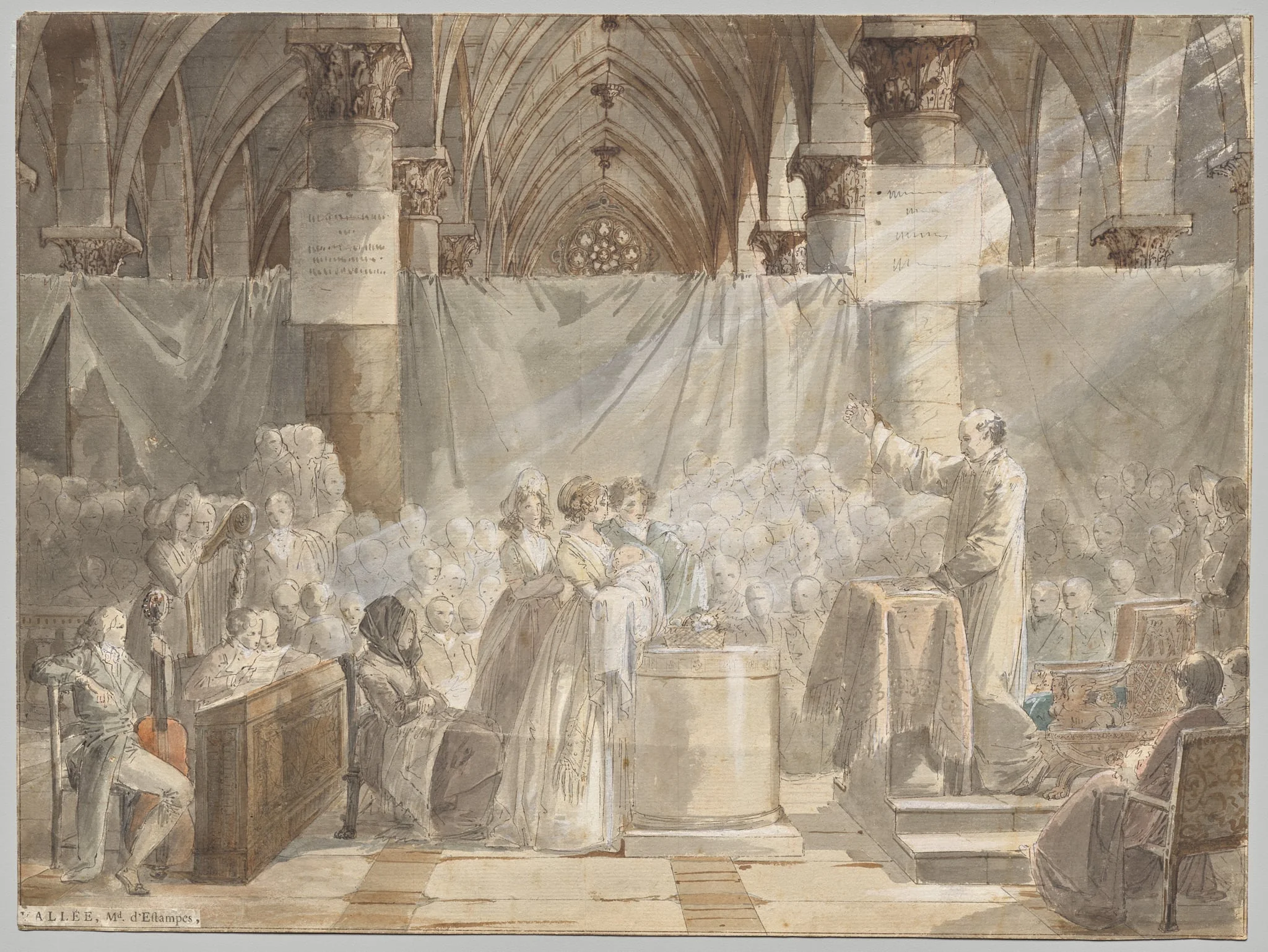 A Christening in Revolutionary France, by Jean-Baptiste Mallet, 1750